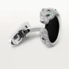 Boutons de manchette Panthere De Cartier – Or blanc rhodié, diamants, émeraudes, onyx – Cartier Boutons de manchette Panthere De Cartier – Or blanc rhodié, diamants, émeraudes, onyx – Cartier