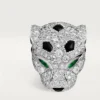 Boutons de manchette Panthere De Cartier – Or blanc rhodié, diamants, émeraudes, onyx – Cartier Boutons de manchette Panthere De Cartier – Or blanc rhodié, diamants, émeraudes, onyx – Cartier