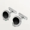Boutons de manchette Panthere De Cartier – Or blanc rhodié, diamants, émeraudes, onyx – Cartier Boutons de manchette Panthere De Cartier – Or blanc rhodié, diamants, émeraudes, onyx – Cartier