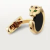Boutons de manchette Panthère de Cartier – Or jaune, onyx, tsavorites et laque noire – Cartier Boutons de manchette Panthère de Cartier – Or jaune, onyx, tsavorites et laque noire – Cartier