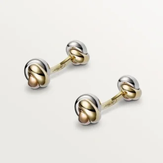 Boutons de manchette Trinity – Or jaune, rose et blanc – Cartier