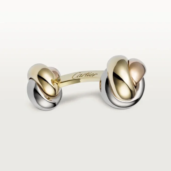 Boutons de manchette Trinity – Or jaune, rose et blanc – Cartier Boutons de manchette Trinity – Or jaune, rose et blanc – Cartier