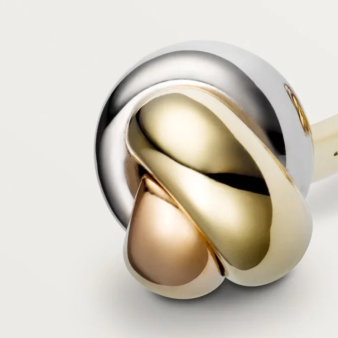Boutons de manchette Trinity – Or jaune, rose et blanc – Cartier Boutons de manchette Trinity – Or jaune, rose et blanc – Cartier