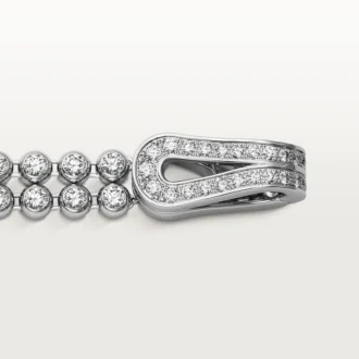 Bracelet Agrafe, diamants taille brillant, pavé