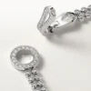 Bracelet Agrafe, diamants taille brillant, pavé