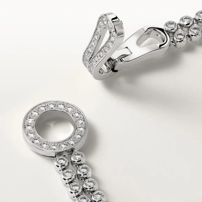 Bracelet Agrafe, diamants taille brillant, pavé