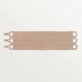 Bracelet Agrafe, modèle moyen, demi-sertissage
