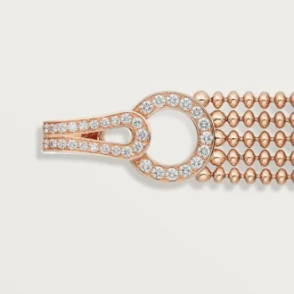 Bracelet Agrafe, petit modèle, demi-sertissage