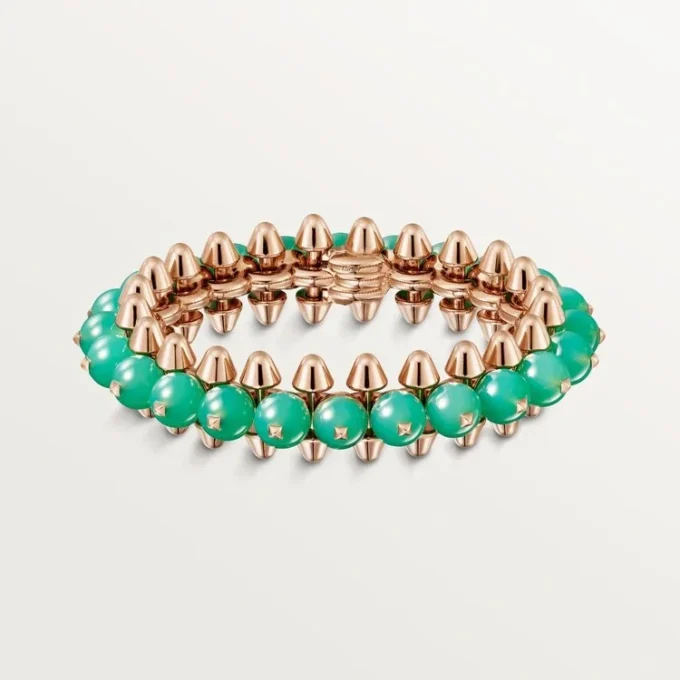 Bracelet Clash de Cartier, chrysoprase, modèle extra-large