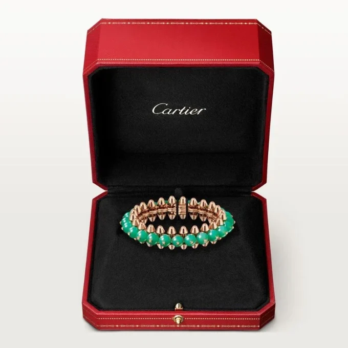 Bracelet Clash de Cartier, chrysoprase, modèle extra-large