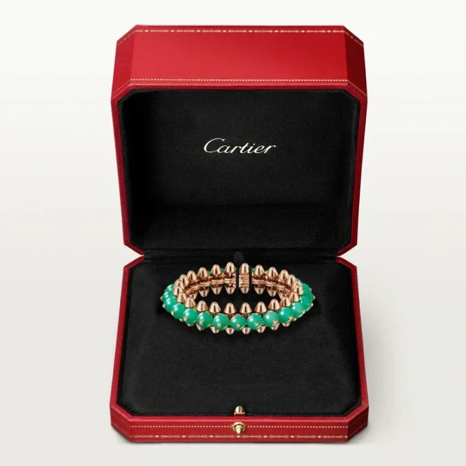 Bracelet Clash de Cartier, chrysoprase, modèle extra-large