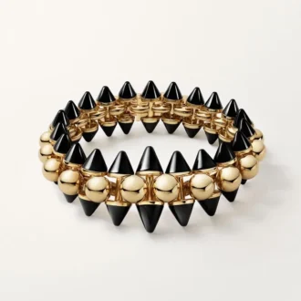 Bracelet Clash de Cartier, souple, modèle extra-large, onyx
