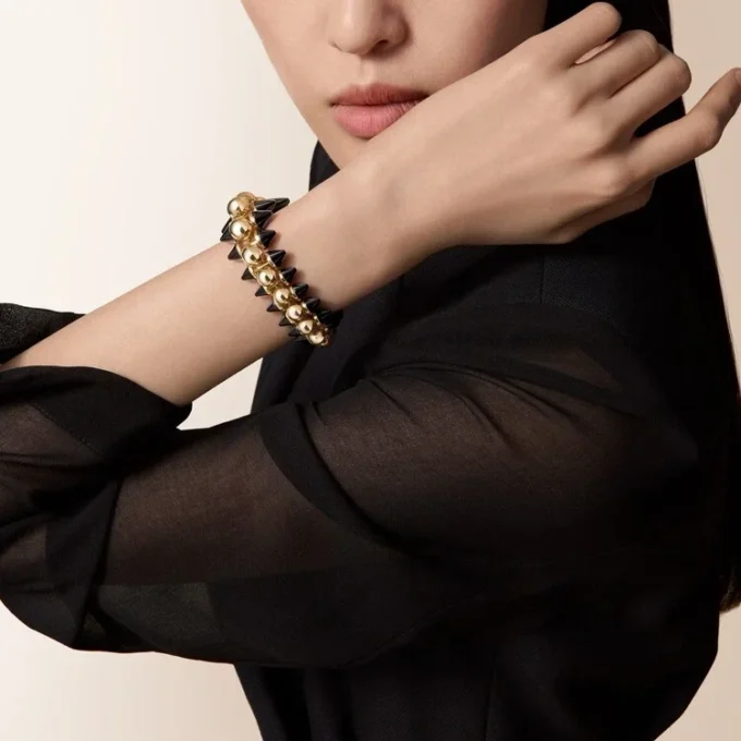 Bracelet Clash de Cartier, souple, modèle extra-large, onyx