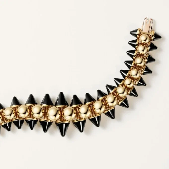 Bracelet Clash de Cartier, souple, modèle extra-large, onyx