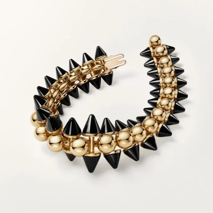 Bracelet Clash de Cartier, souple, modèle extra-large, onyx