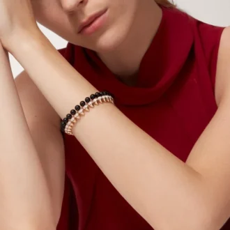 Bracelet Clash de Cartier, souple, onyx, modèle extra-large, diamants