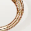 Bracelet Geometrie & Contrastes, corail, pavé