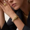Bracelet Faune et Flore de Cartier, diamants jaunes, orange et bruns, pavé