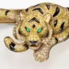 Bracelet Faune et Flore de Cartier, diamants jaunes, orange et bruns, pavé