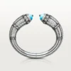 Bracelet Geometrie & Contrastes, turquoise, pavé