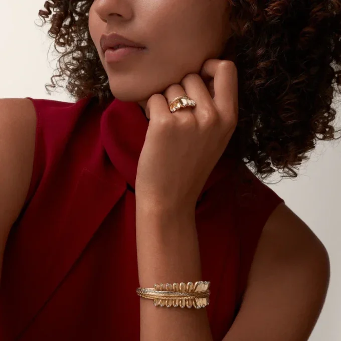 Bracelet Grain de Café, diamants