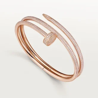 Bracelet Juste Un Clou, double, demi-sertissage