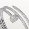 Bracelet Juste Un Clou, double, demi-sertissage