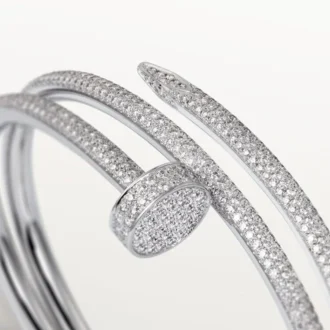 Bracelet Juste Un Clou, double, demi-sertissage