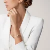 Bracelet Juste Un Clou, double, demi-sertissage