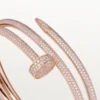 Bracelet Juste Un Clou, double, demi-sertissage