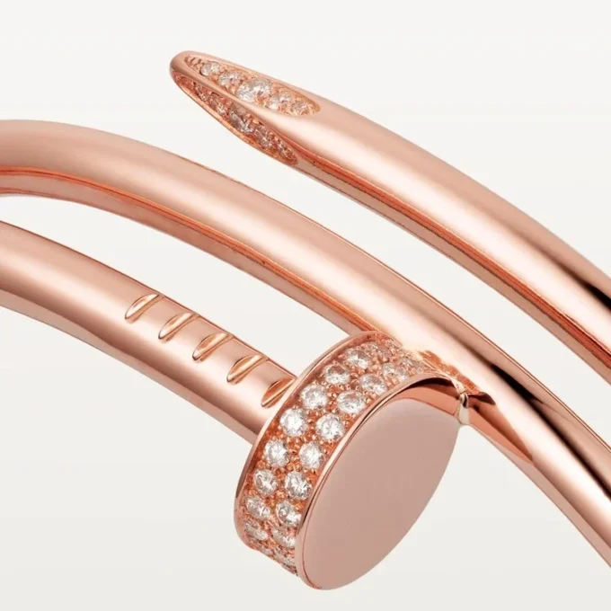 Bracelet Juste Un Clou, double, diamants