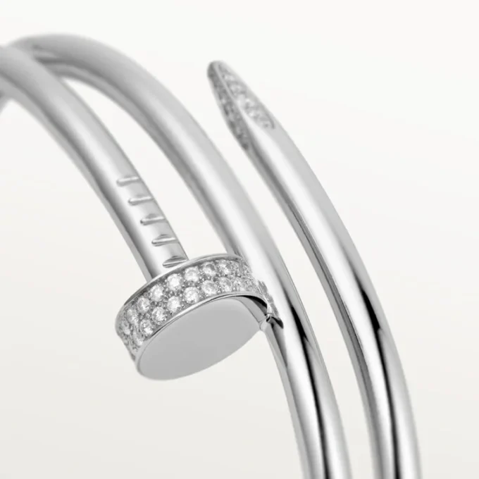 Bracelet Juste Un Clou, double, diamants