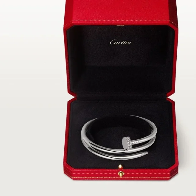 Bracelet Juste Un Clou, double, diamants