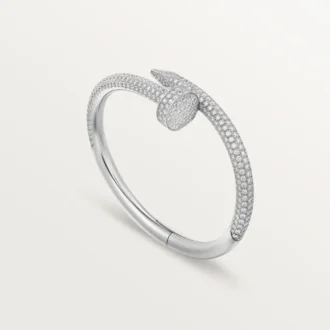 Bracelet Juste Un Clou, grand modèle, demi-sertissage