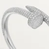 Bracelet Juste Un Clou, grand modèle, demi-sertissage