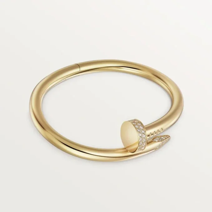 Bracelet Juste Un Clou, grand modèle, diamants