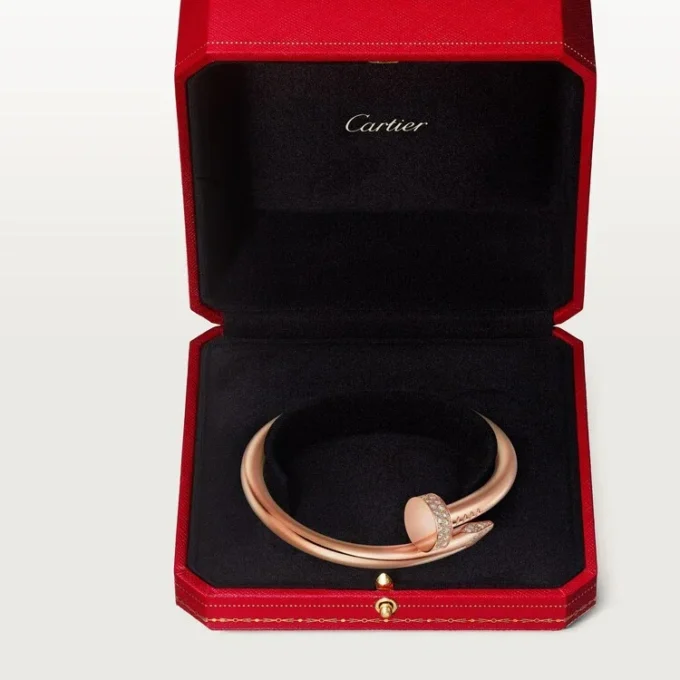 Bracelet Juste Un Clou, grand modèle, diamants