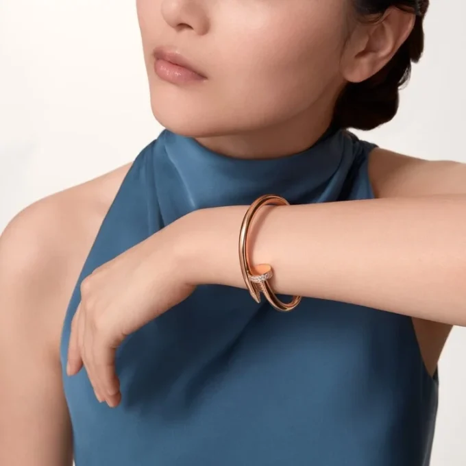 Bracelet Juste Un Clou, grand modèle, diamants