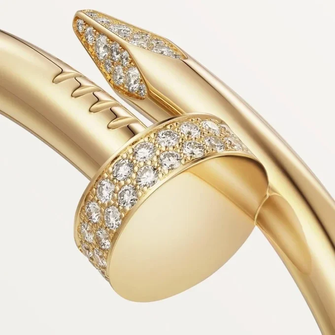 Bracelet Juste Un Clou, grand modèle, diamants