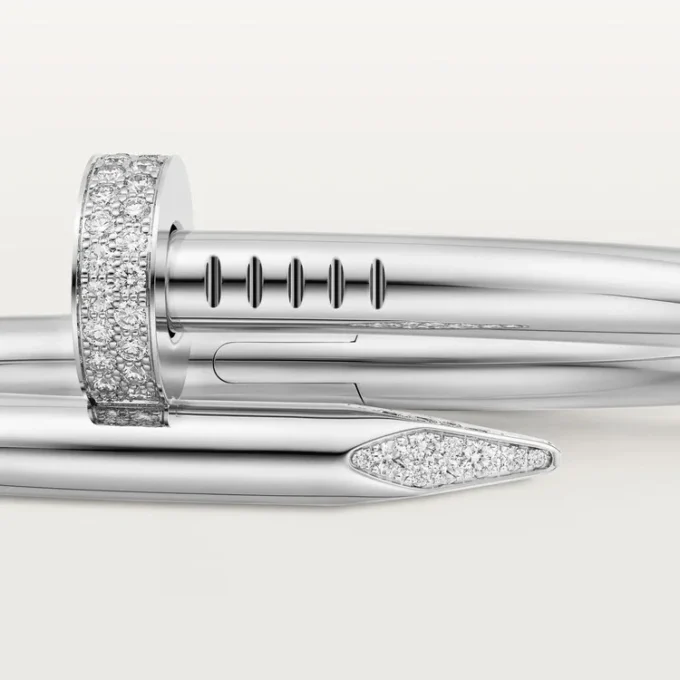 Bracelet Juste Un Clou, grand modèle, diamants