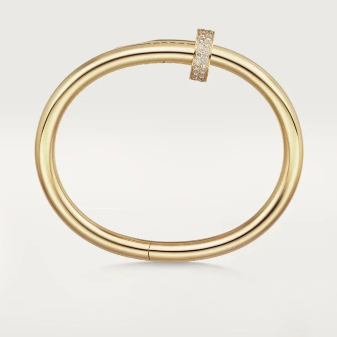 Bracelet Juste Un Clou, grand modèle, diamants