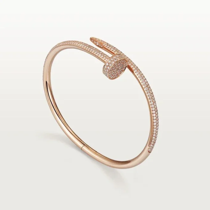 Bracelet Juste Un Clou, modèle classique, diamants