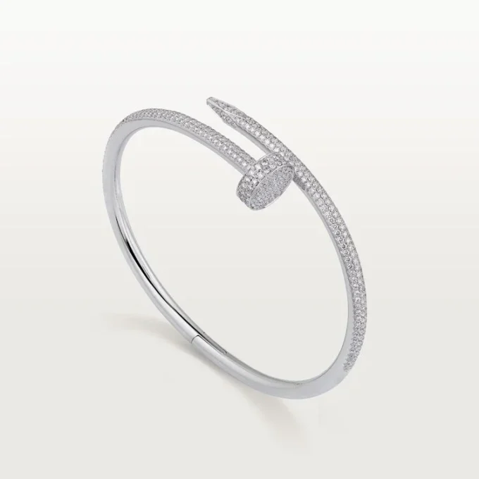 Bracelet Juste Un Clou, modèle classique, diamants