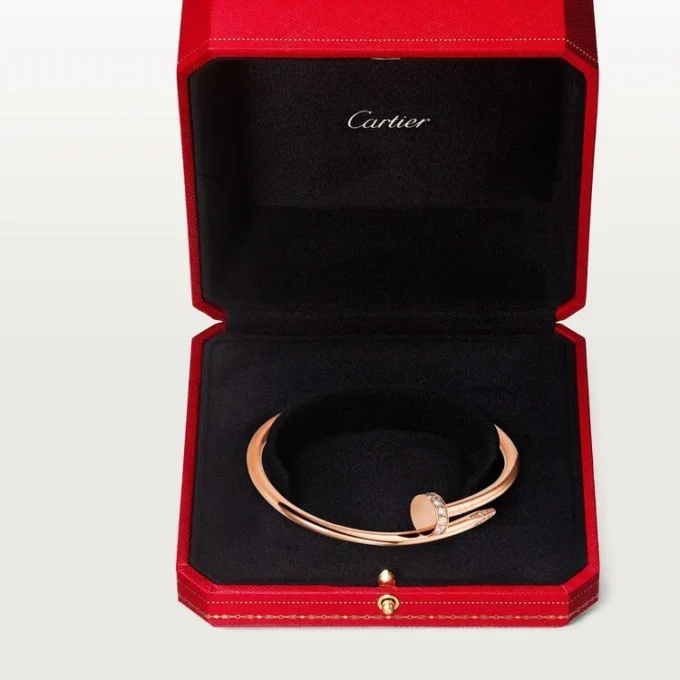 Bracelet Juste Un Clou, modèle classique, diamants