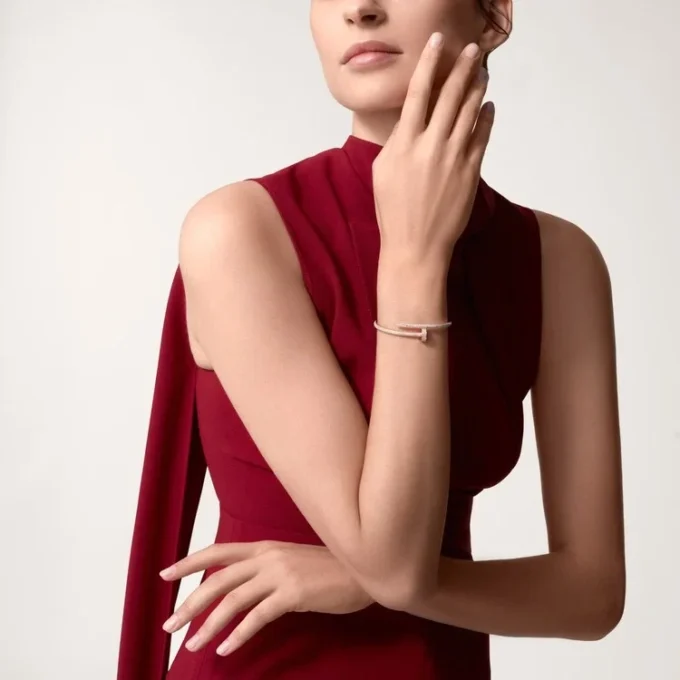Bracelet Juste Un Clou, modèle classique, diamants