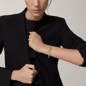 Bracelet Juste Un Clou, modèle classique, diamants