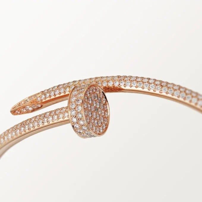 Bracelet Juste Un Clou, modèle classique, diamants