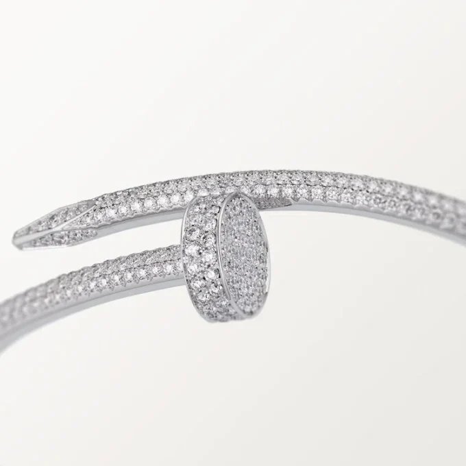 Bracelet Juste Un Clou, modèle classique, diamants