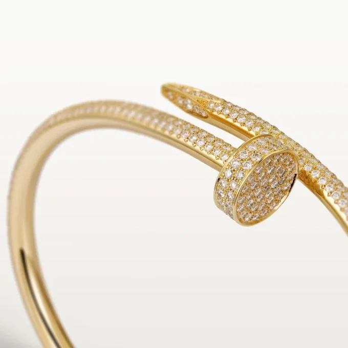 Bracelet Juste Un Clou, modèle classique, diamants