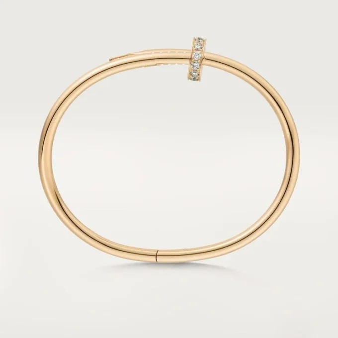 Bracelet Juste Un Clou, modèle classique, diamants
